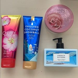 Bath & Body Works set of 4 body moisturizers